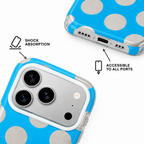 Silver Dot — Cobalt — iPhone Case — details