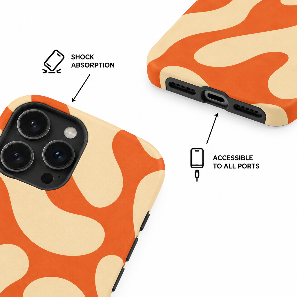 Double Pink — Canvas — iPhone Case — details