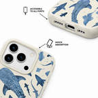 Whale Study — Oat — iPhone Case — details