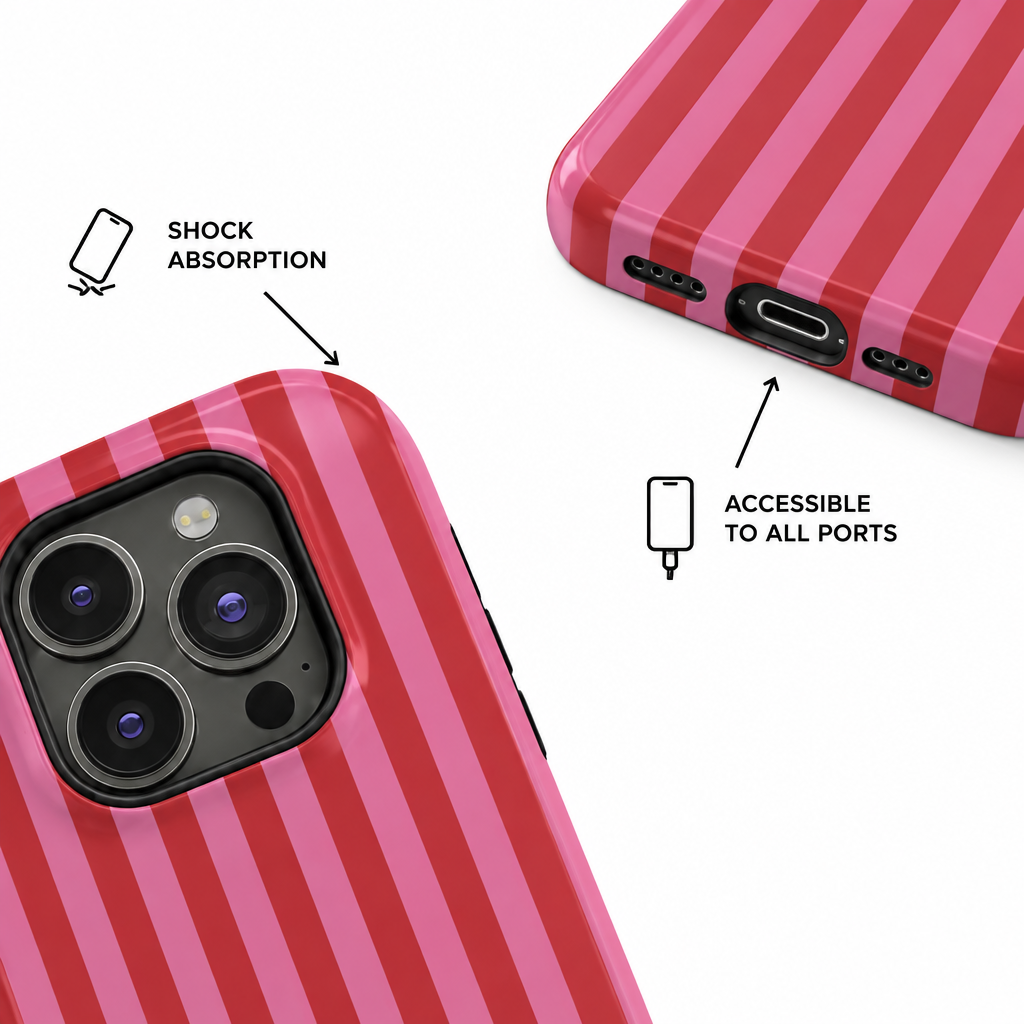 Double Pink — Aura — iPhone Case — details