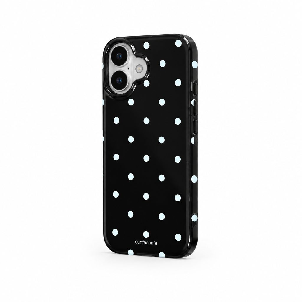Couple Dot — Ink — iPhone Case — side view