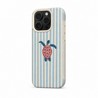 Turtle Stripe — Chalk — iPhone Case — side view