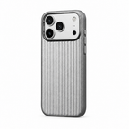 Luggage Stripe — Ash — iPhone Case — side view