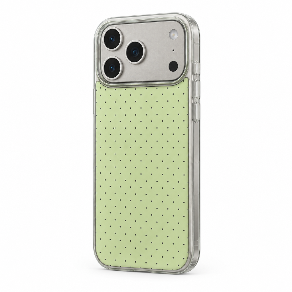 Foil Dot — Lemon — iPhone Case — side view