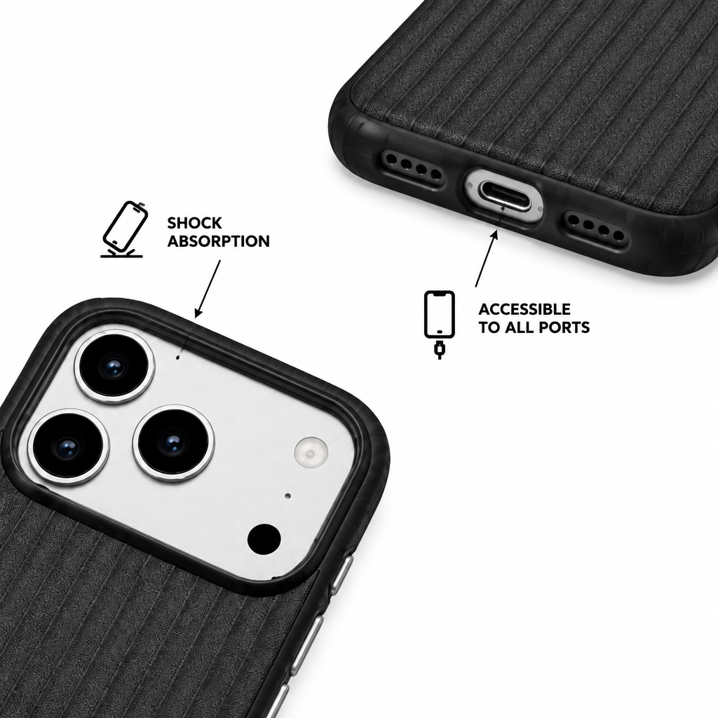 Luggage Stripe — Ink — iPhone Case — details