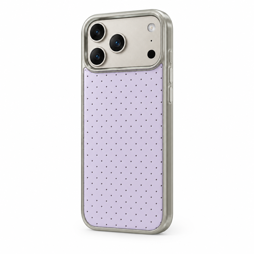Foil Dot — Iris — iPhone Case — side view