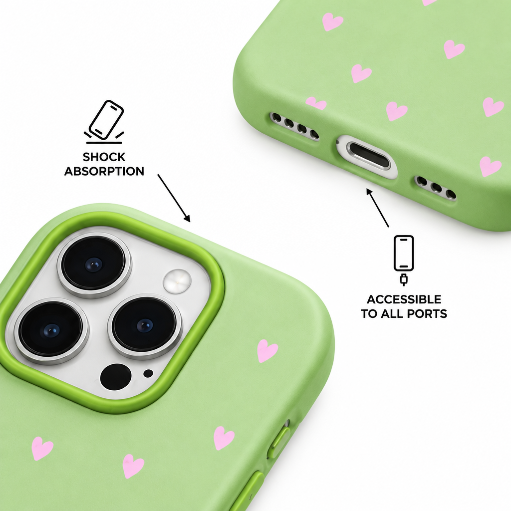 Jelly Heart — Fern — iPhone Case — details
