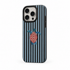 Turtle Stripe — Ink — iPhone Case — side view