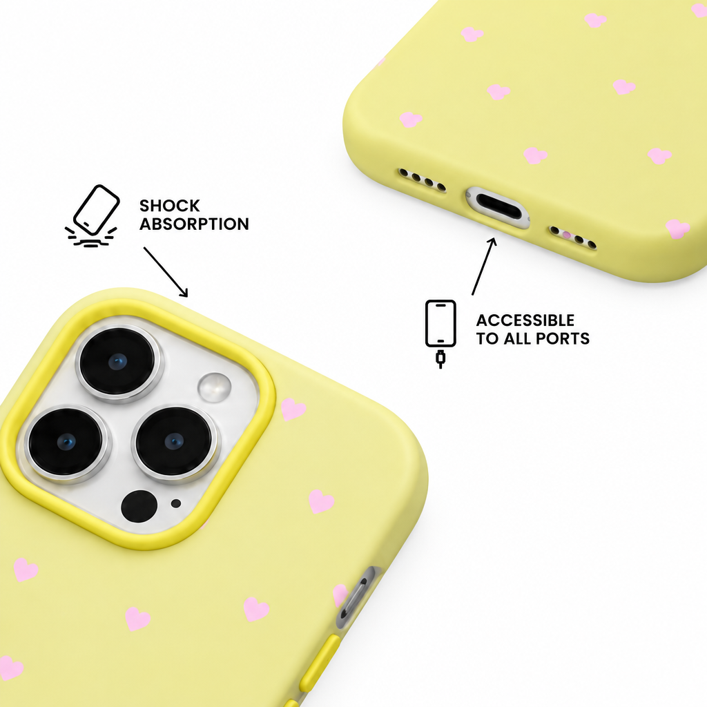 Jelly Heart — Saffron — iPhone Case — details