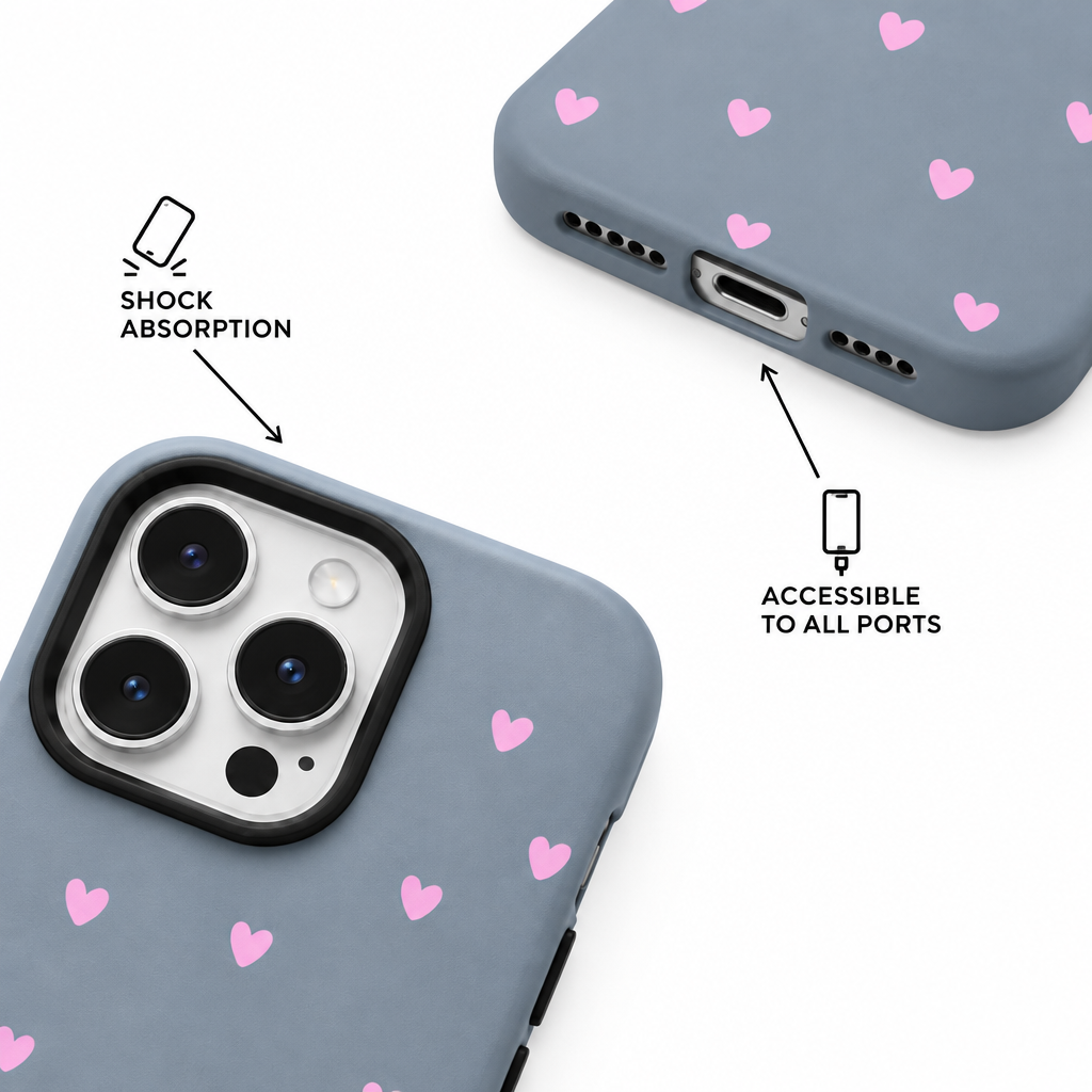 Jelly Heart — Ink — iPhone Case — details