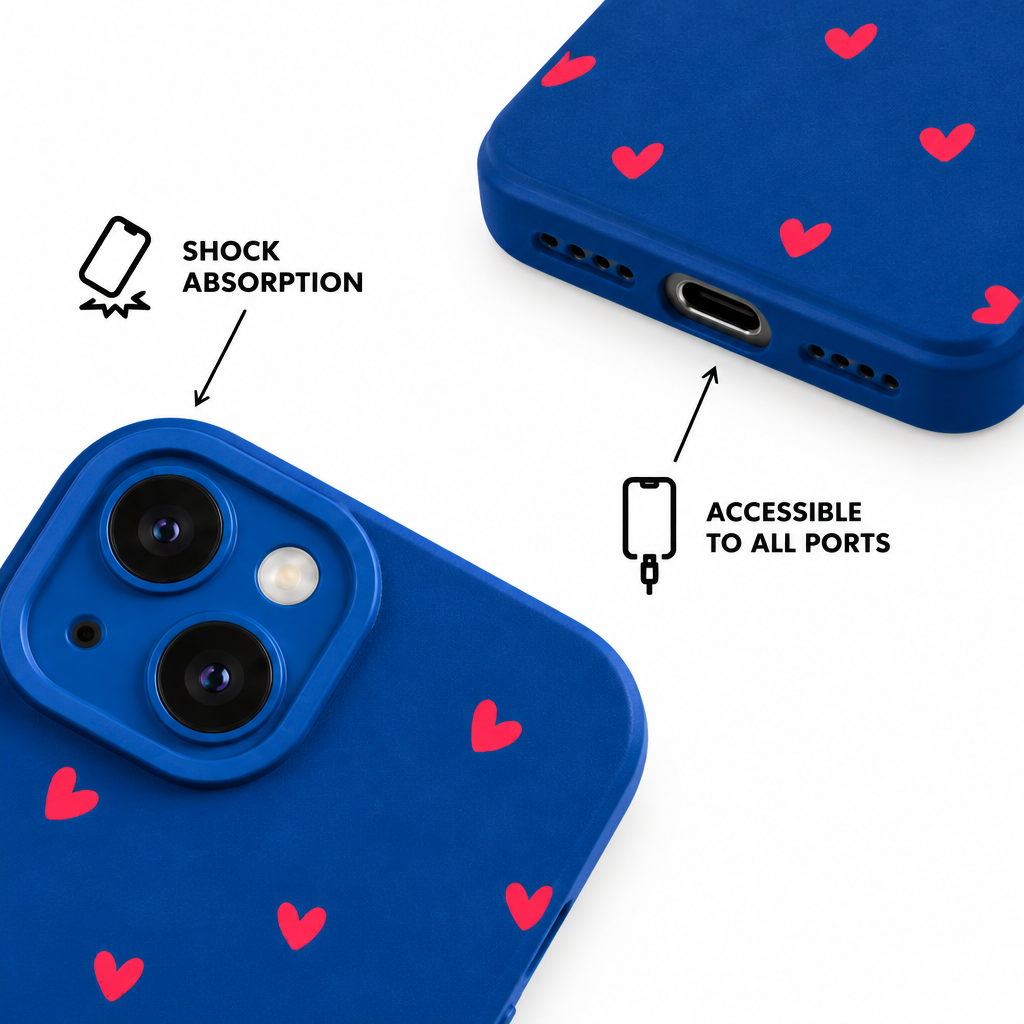 Night Heart — Canvas — iPhone Case — details
