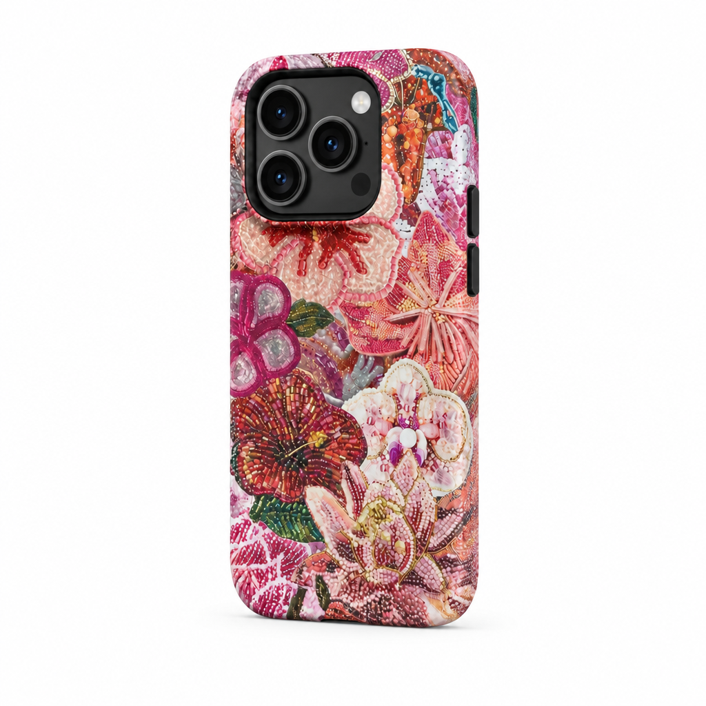 Chalk Dot — Charcoal — iPhone Case — side view