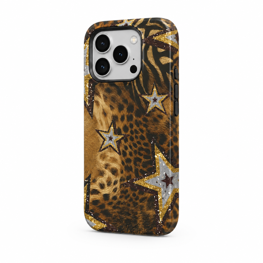 Chalk Dot — Obsidian — iPhone Case — side view