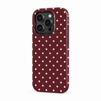 Chalk Dot — Ink — iPhone Case — side view