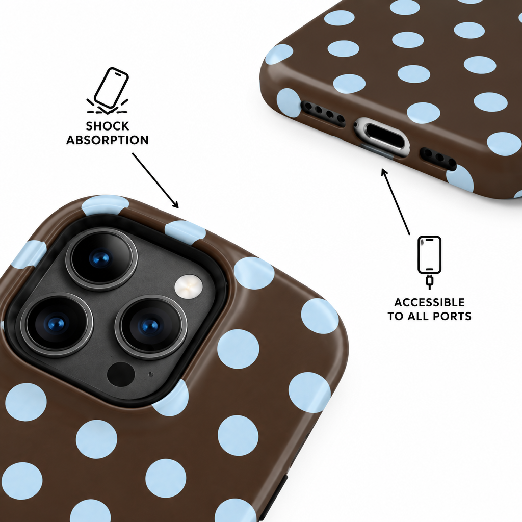 Chalk Dot — Onyx — iPhone Case — details