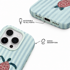 Turtle Stripe — Fern — iPhone Case — details
