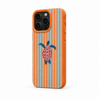 Turtle Stripe — Amber — iPhone Case — side view
