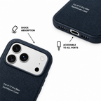 Woven Quiet — Cobalt — iPhone Case — details