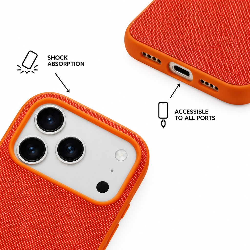 Woven Quiet — Amber — iPhone Case — details