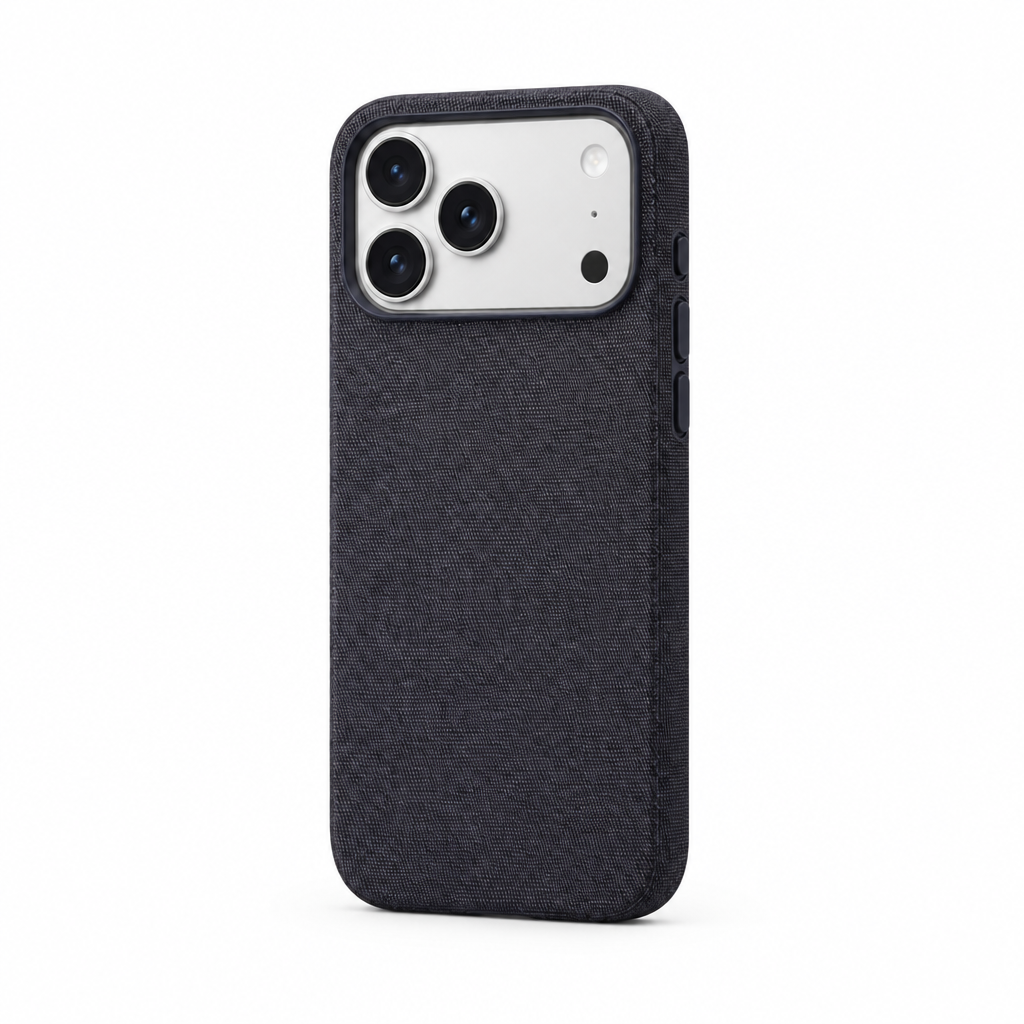 Woven Quiet — Iris — iPhone Case — side view