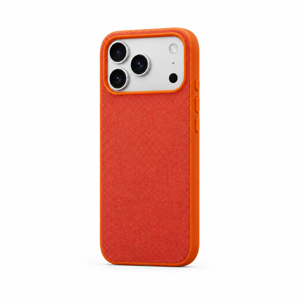 Woven Quiet — Amber — iPhone Case — side view