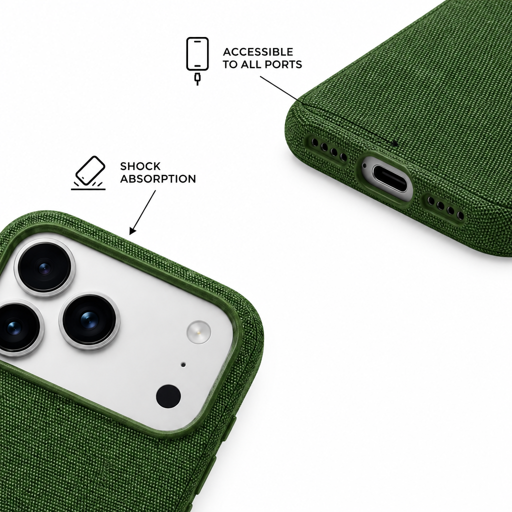 Woven Quiet — Fern — iPhone Case — details