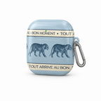 Weekend Club — Blue Safari — AirPods Case — side view