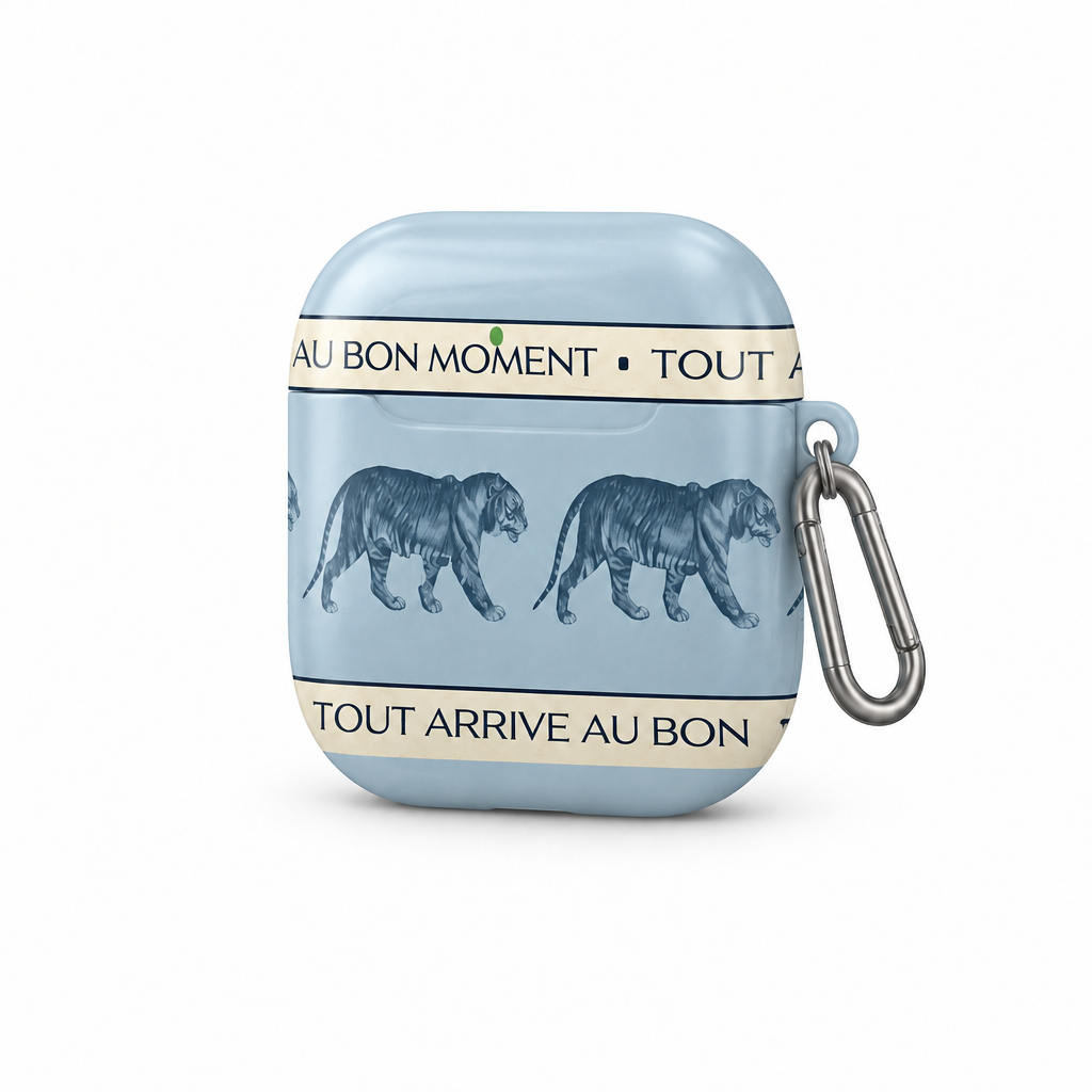 Weekend Club — Blue Safari — AirPods Case — side view