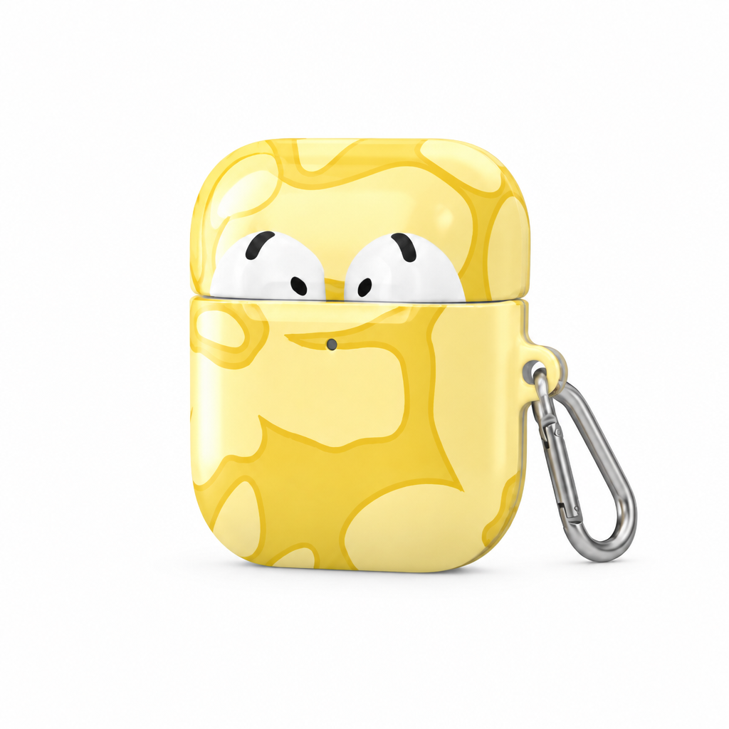 Weekend Club — Lemon Swirl — AirPods Case — side view