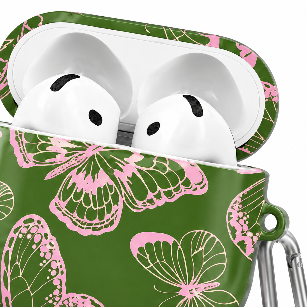 Weekend Club — Butterfly Garden — AirPods Case — details