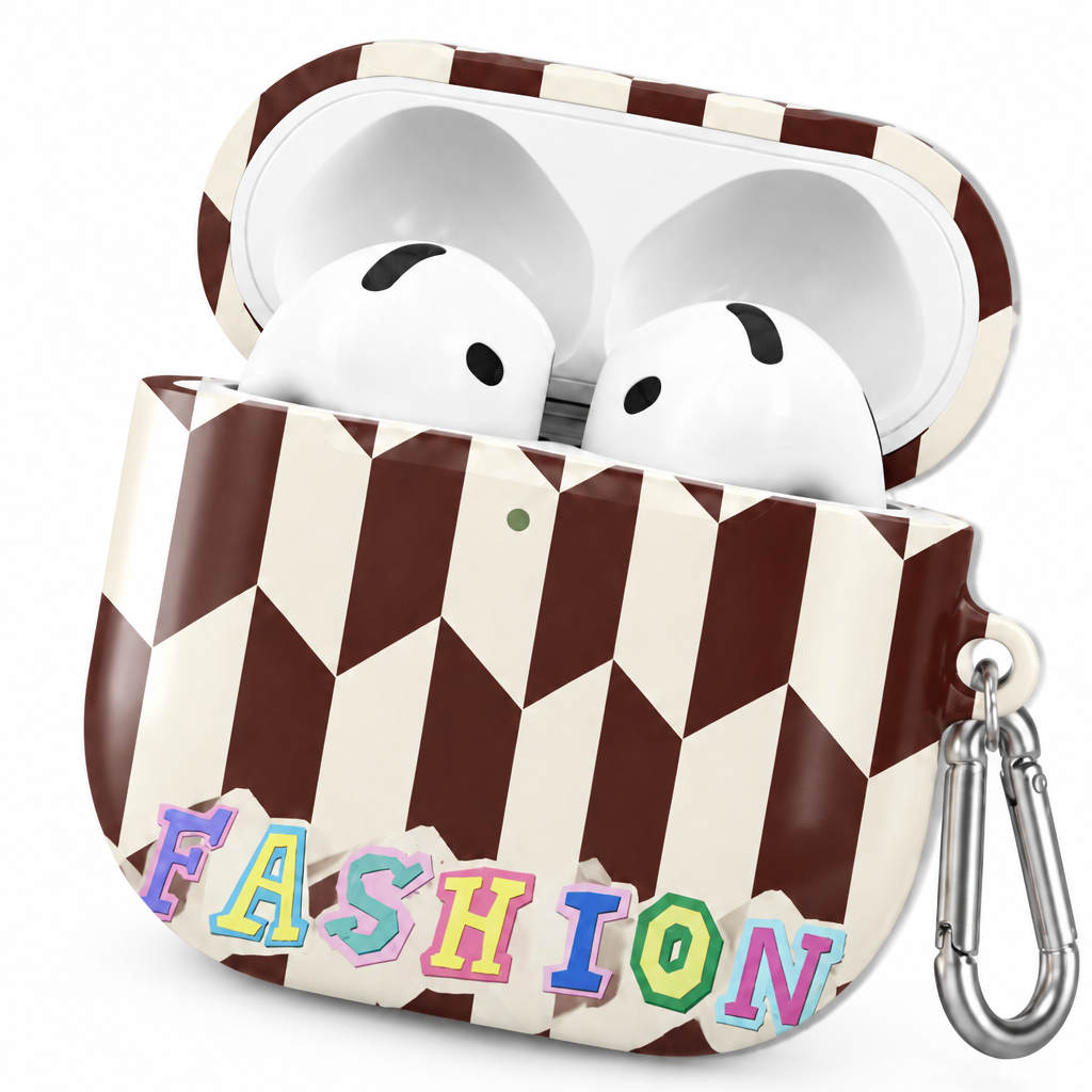 Weekend Club — Cocoa Geometry — AirPods Case — details