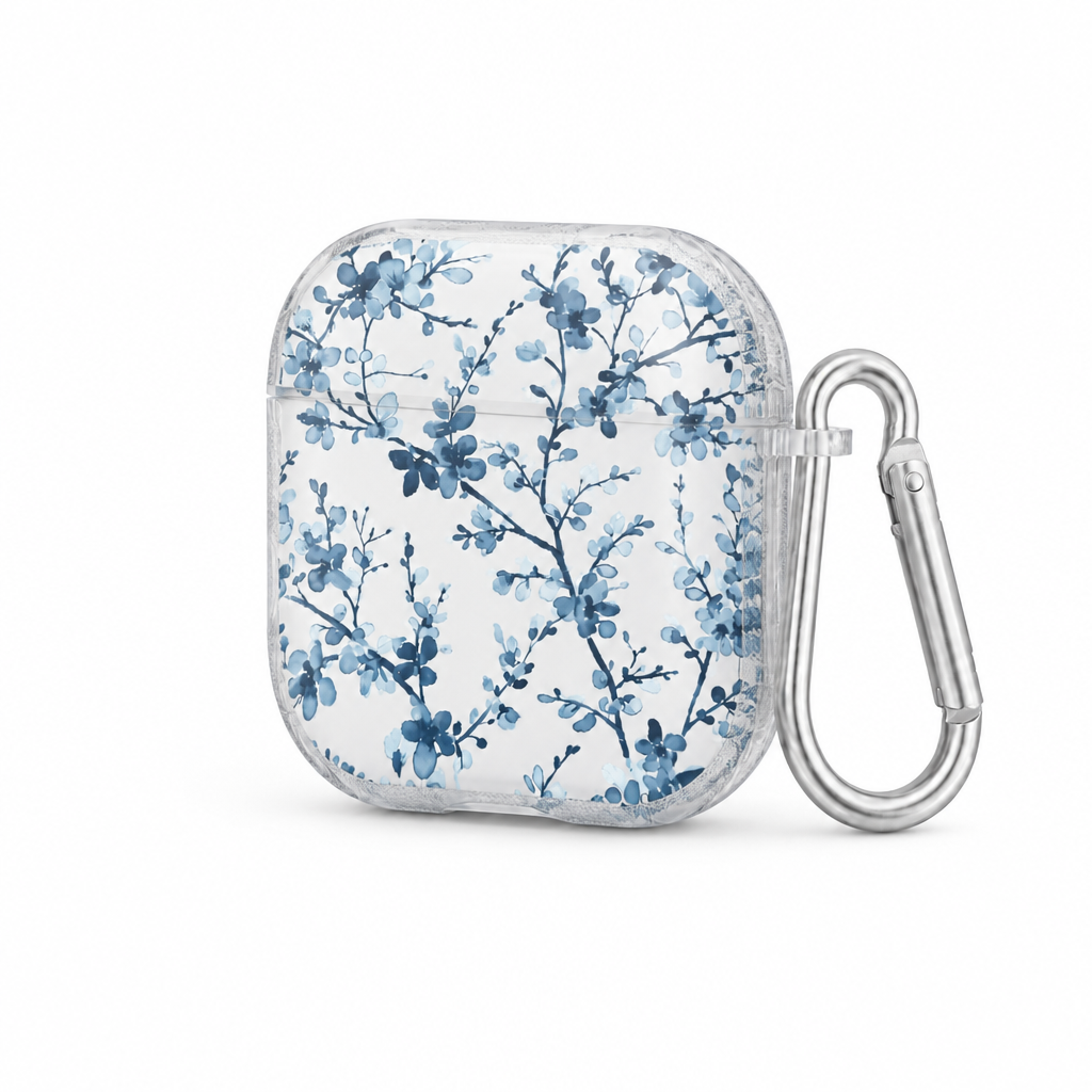 Blue Reverie — Porcelain Vine — AirPods Case — side view