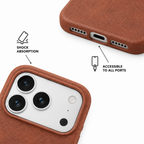 Calf Note — Cocoa — iPhone Case — details