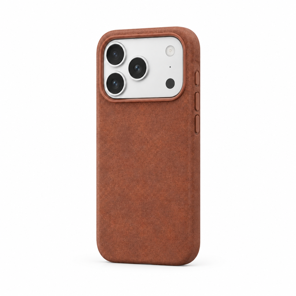 Calf Note — Cocoa — iPhone Case — side view