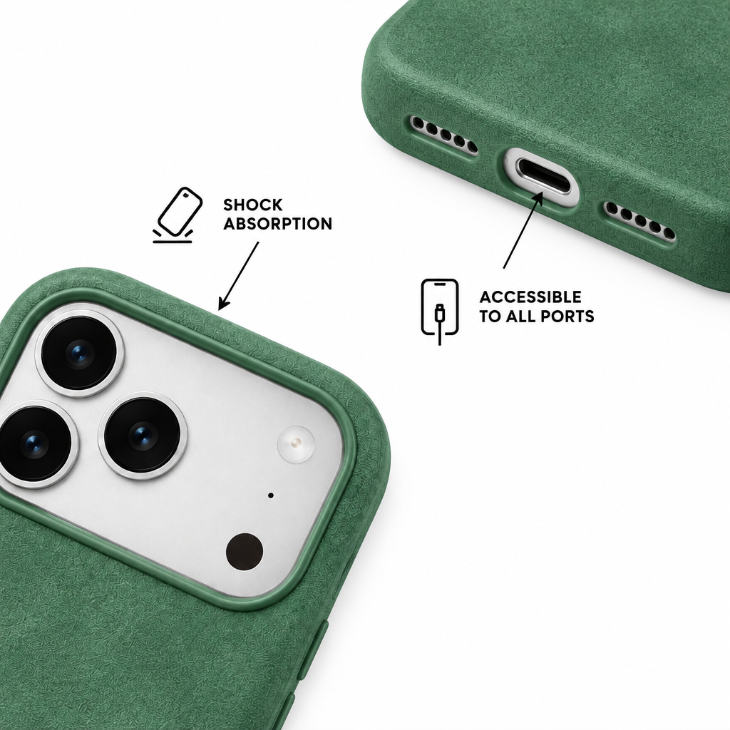 Calf Note — Fern — iPhone Case — details