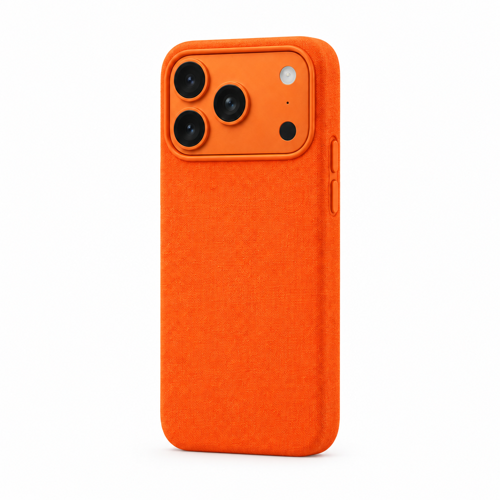 Calf Note — Amber — iPhone Case — side view