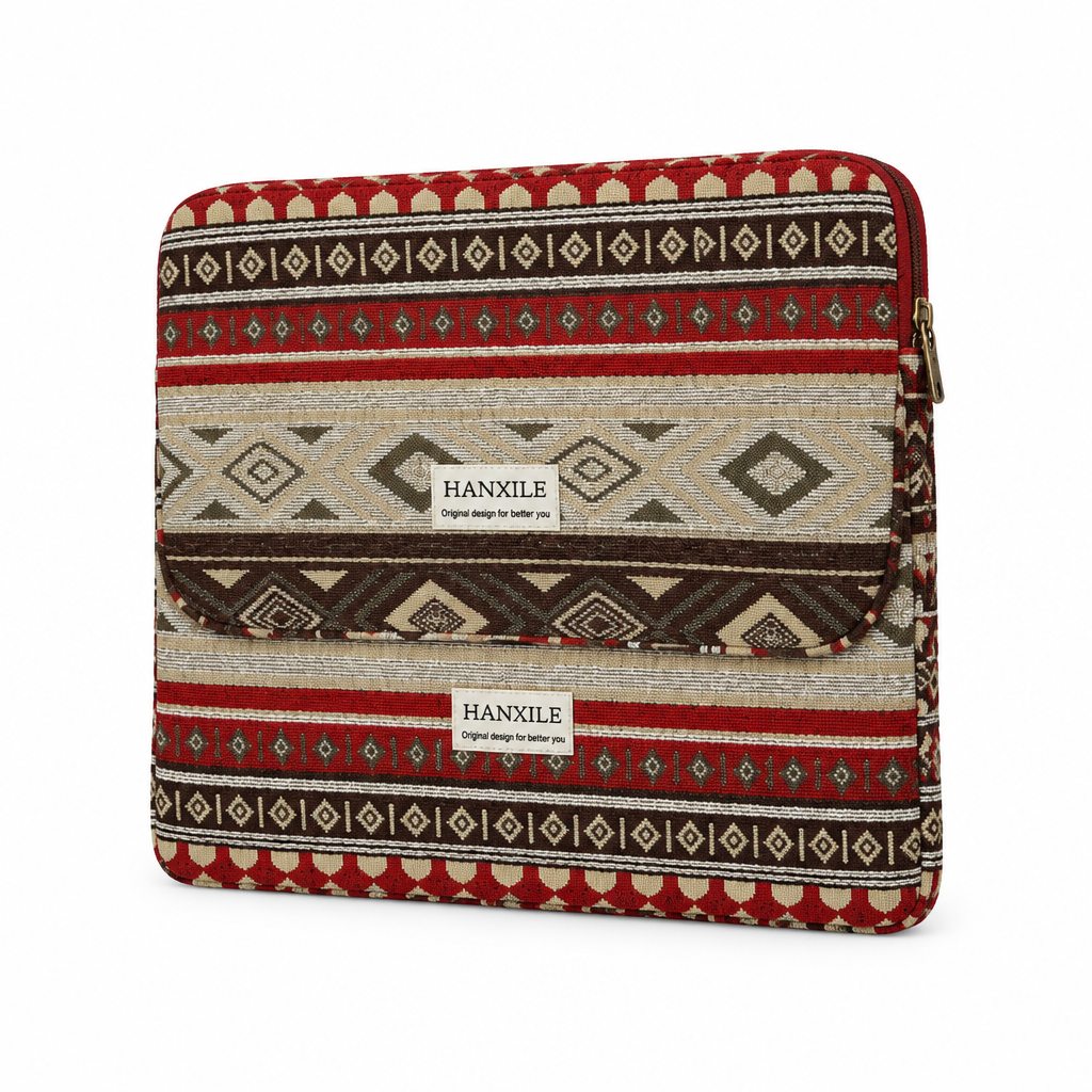 Retro Weave — Afterglow — MacBook Sleeve — side view