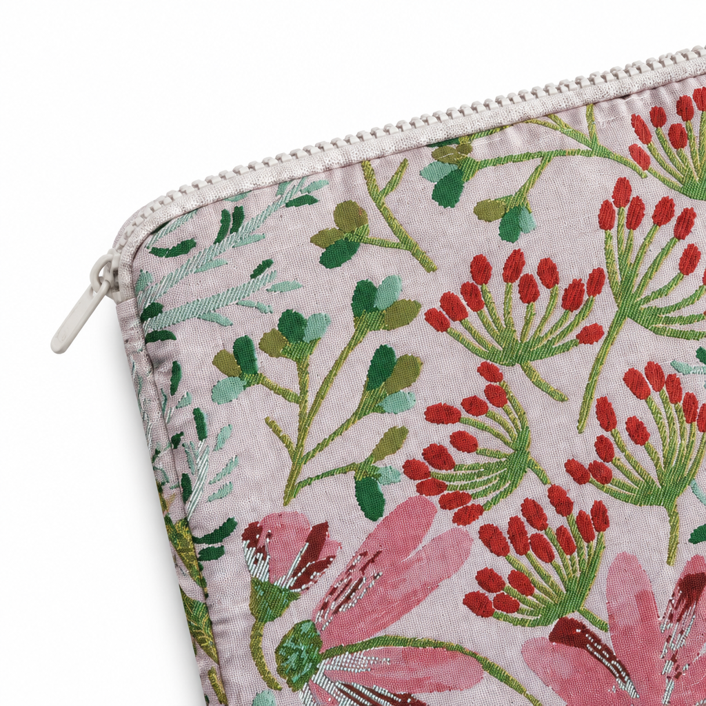Flower Emboss — Blush — MacBook Sleeve — details