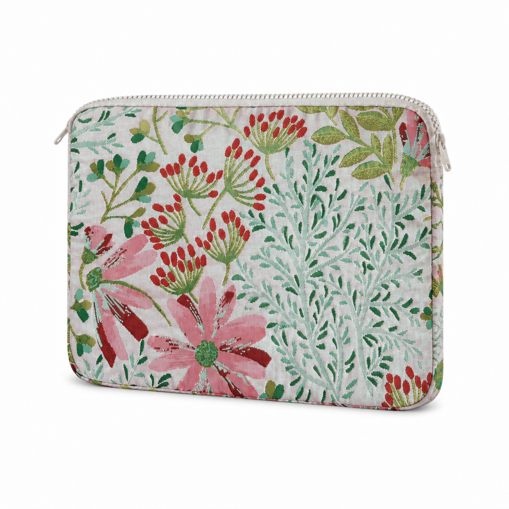 Flower Emboss — Blush — MacBook Sleeve — side view