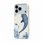 Whale Song — Chalk — iPhone Case — side view