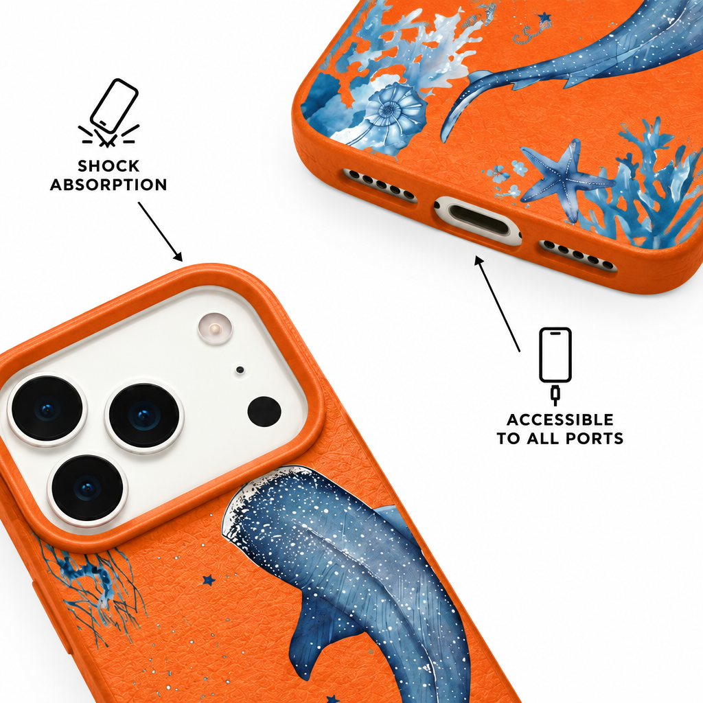 Whale Song — Amber — iPhone Case — details