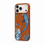 Whale Song — Cocoa — iPhone Case — side view