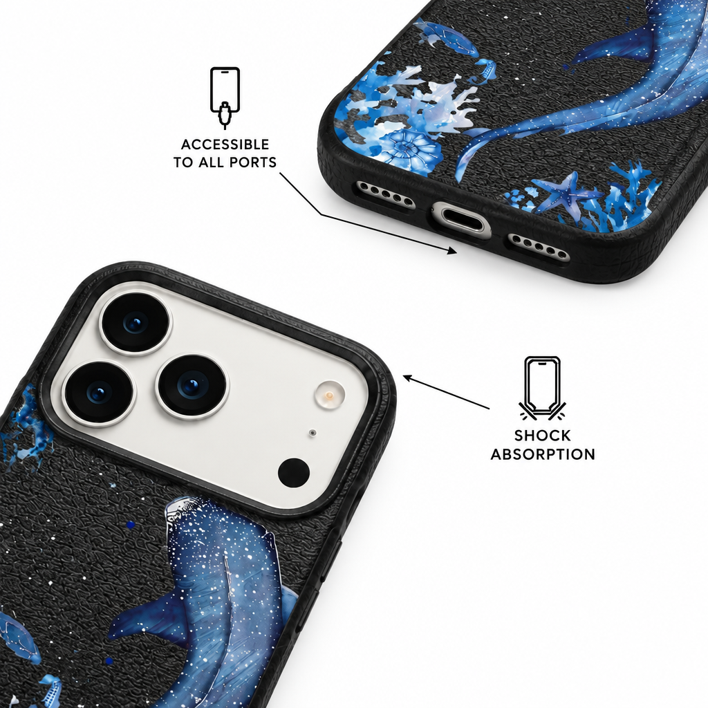 Whale Song — Ink — iPhone Case — details