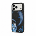 Whale Song — Ink — iPhone Case — side view