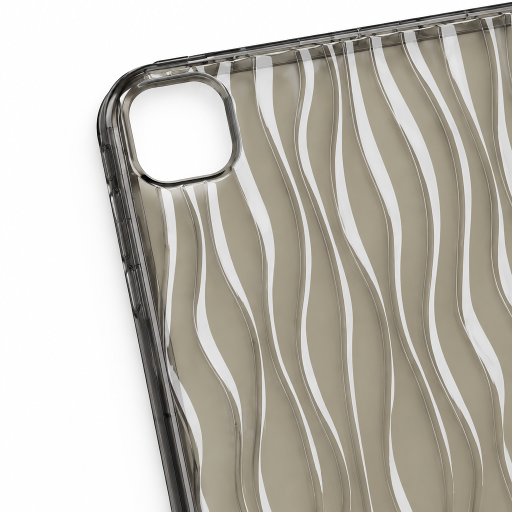 Wave Study — Ink — iPad Case — details