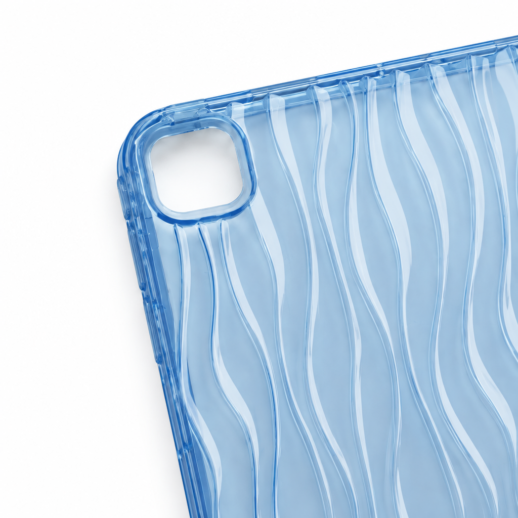 Wave Study — Cobalt — iPad Case — details