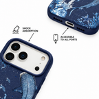 Whale Song — Navy — iPhone Case — details