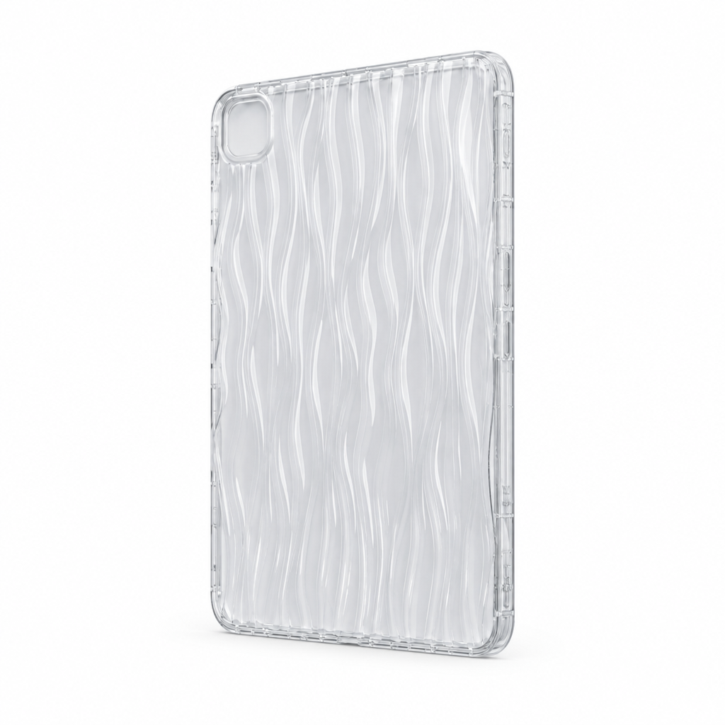Wave Study — Glass — iPad Case — side view