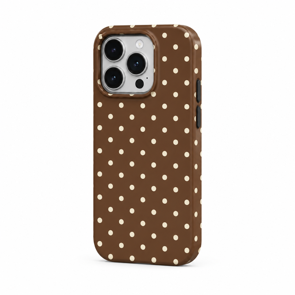 Dot Espresso — Aura — iPhone Case — side view