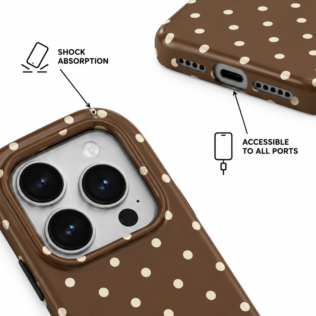 Dot Espresso — Aura — iPhone Case — details